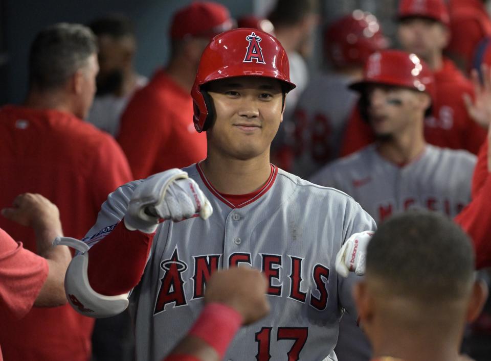 Angels designated hitter/pitcher Shohei Ohtani becomes a free agent after the season.