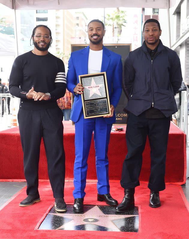 Michael B Jordan out for lunch in LA and more on his and Chadwick