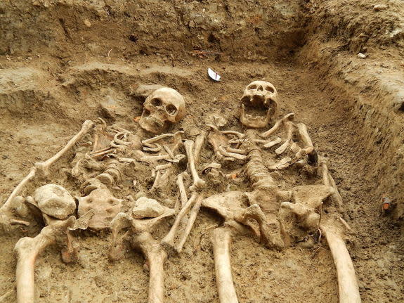 These lovebirds have held hands for the past 700 years.