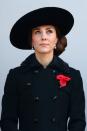 <p> Kate, on the other hand, as well as the Countess of Wessex, have worn the drop earrings more recently. Kate has donned them on several occasions, including on Remembrance Day in 2016. </p>