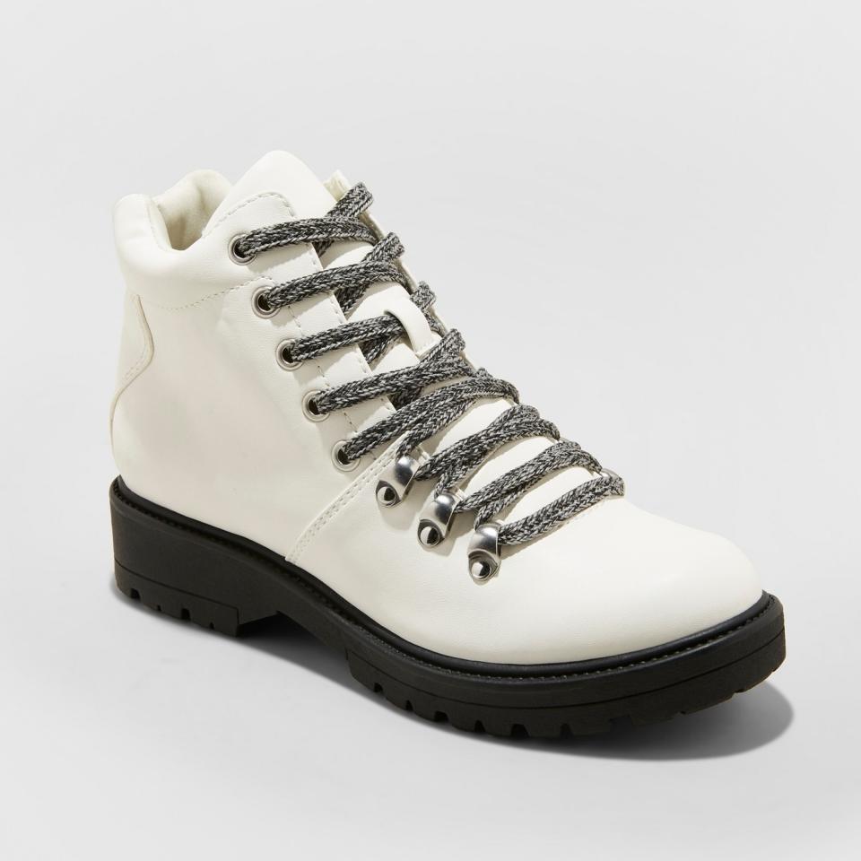 Universal Thread Karri Lace-Up Hiker Boots. (Photo: Target)