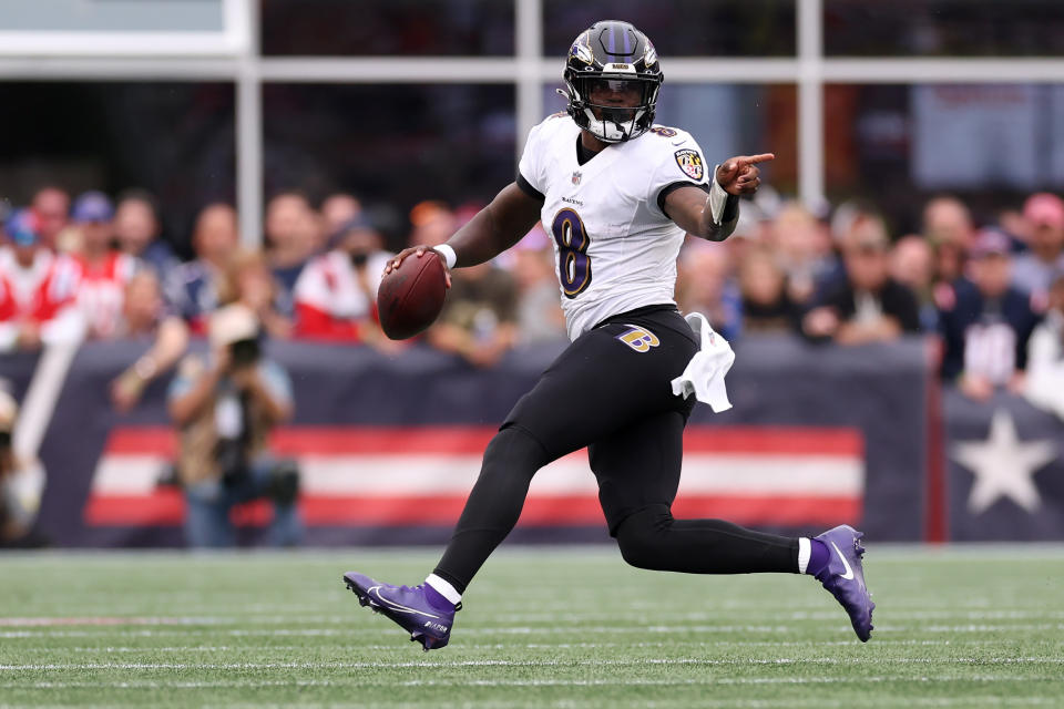 All signs point to Lamar Jackson having a great year - and possibly getting the contract he wants because of it.  (Photo by Maddie Meyer/Getty Images)