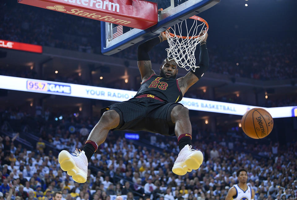 Steelers wide receiver JuJu Smith-Schuster is campaigning to get LeBron James to Pittsburgh next season. (Getty Images)