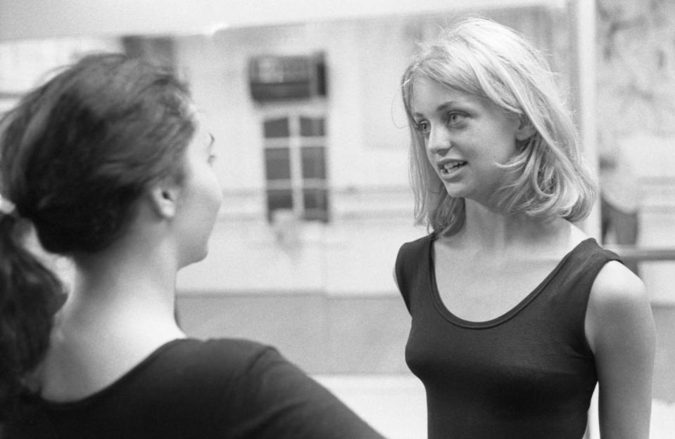 Goldie Hawn At Wally Saunders Dance Studio in March 1964.