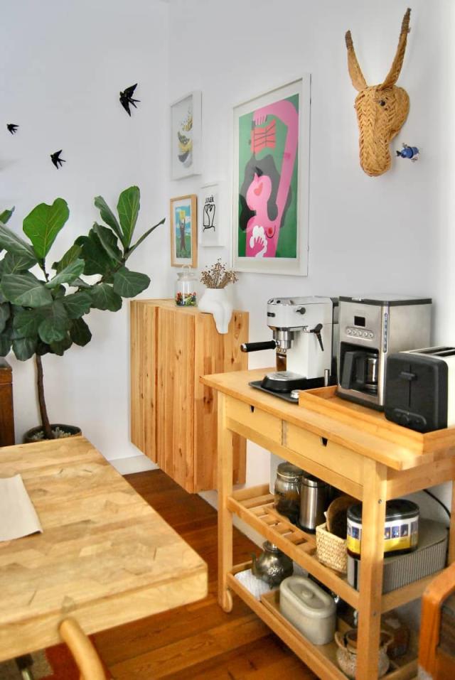 Need More Counter Space?  The Most Functional Coffee Bar for Small Spaces  – Life with Elizabeth