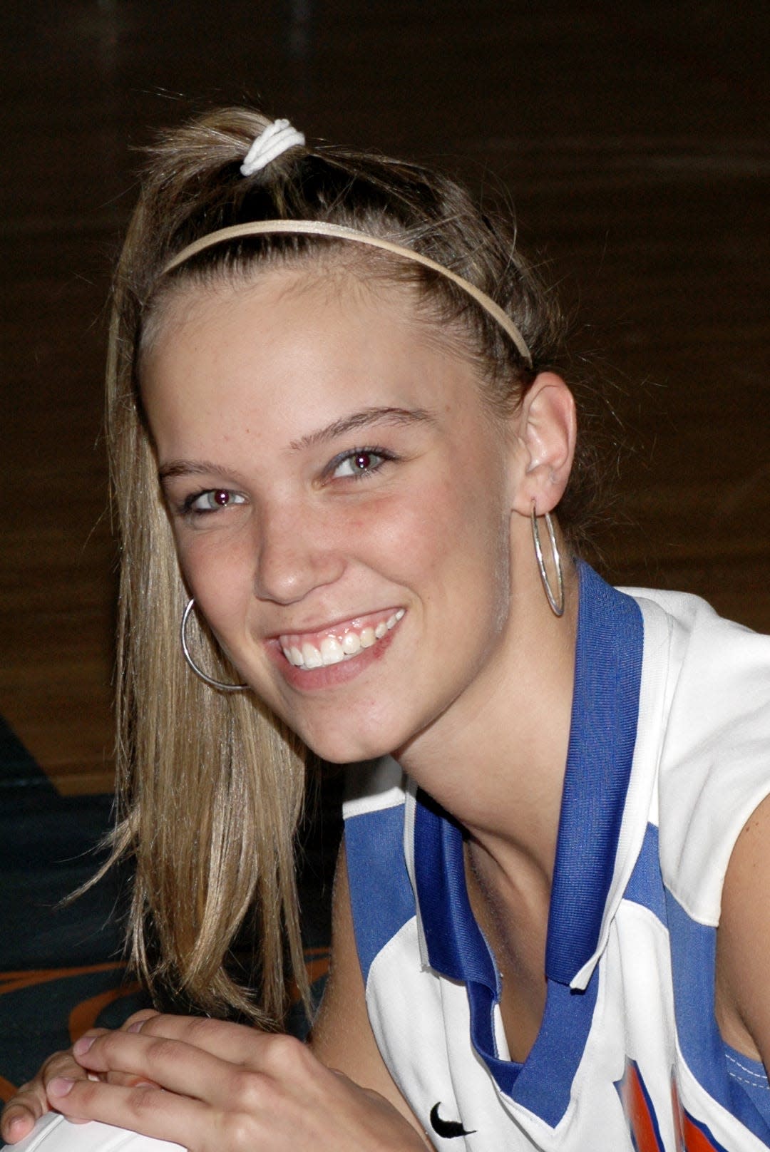 Morgan Engelbert as a member of the Thomas A. Edison volleyball team in 2006.
