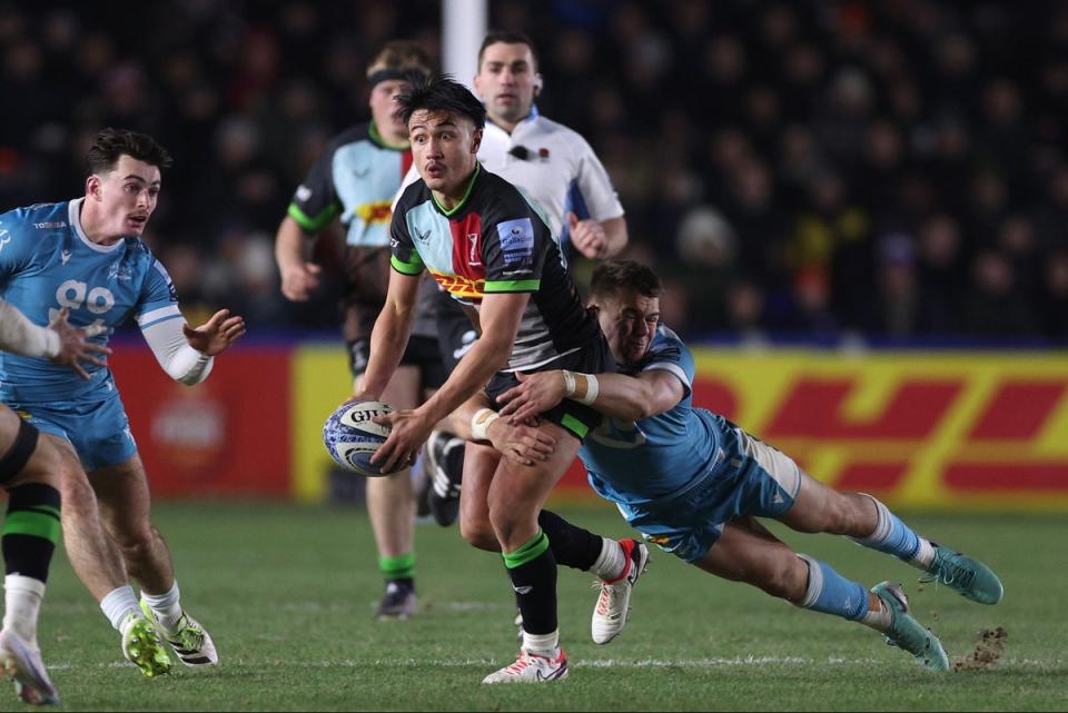 Marcus Smith was back to his best in Harlequins’ bonus-point win over Sale (Getty Images)