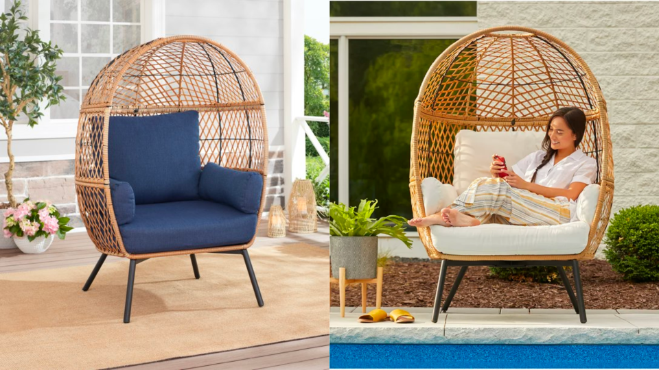 Cocoon yourself in this egg chair.