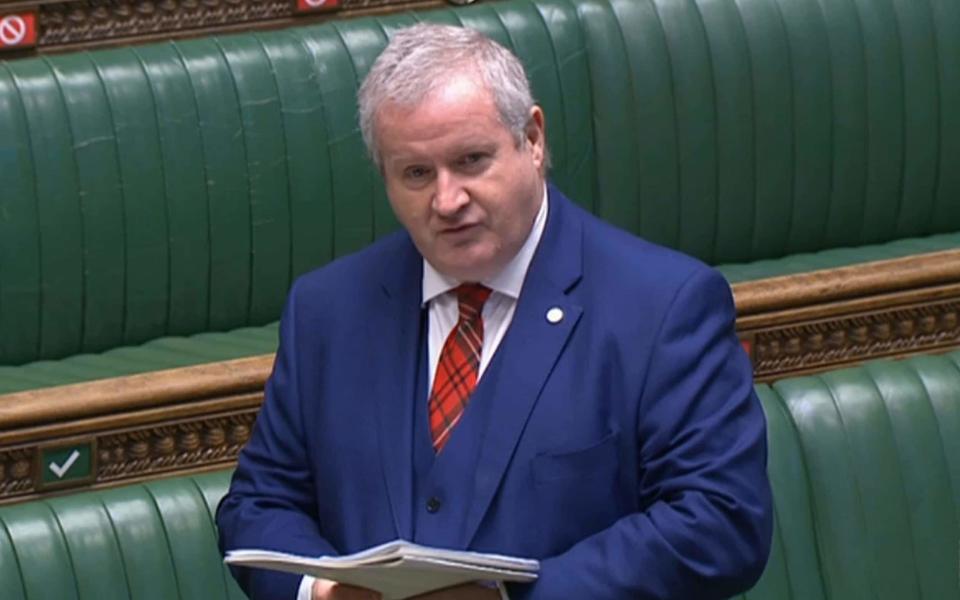 Ian Blackford, the SNP's Westminster leader, insisted again that another separation referendum could be staged this year if Ms Sturgeon succeeds in winning a majority in May - PA