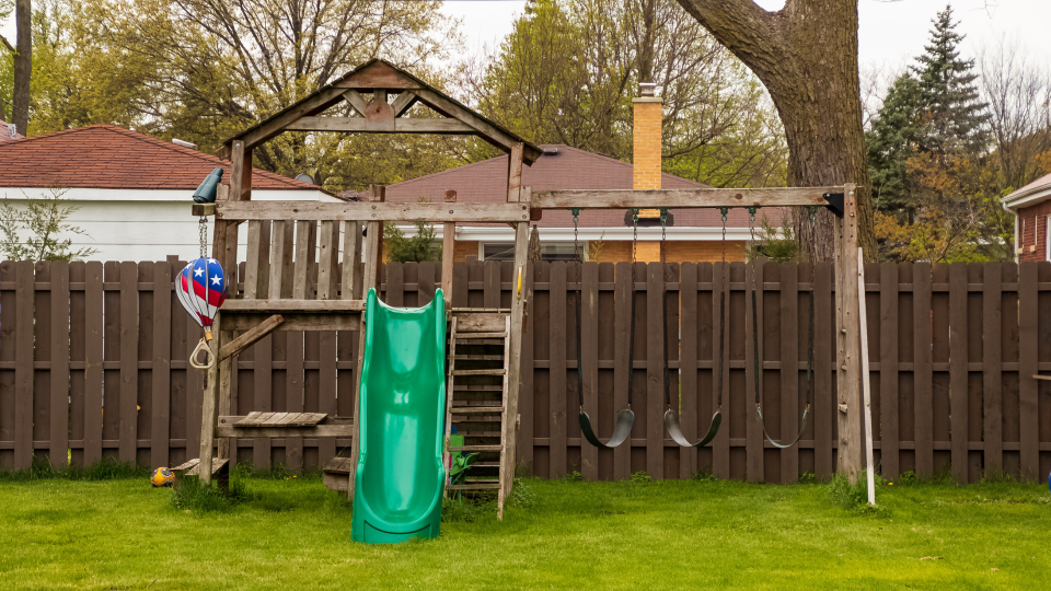 Play structures, gazebos and sheds are in imminent danger in the Intermediate Zone.