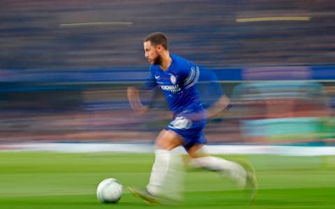 Eden Hazard terrorised the Burnley backs - Credit: AFP