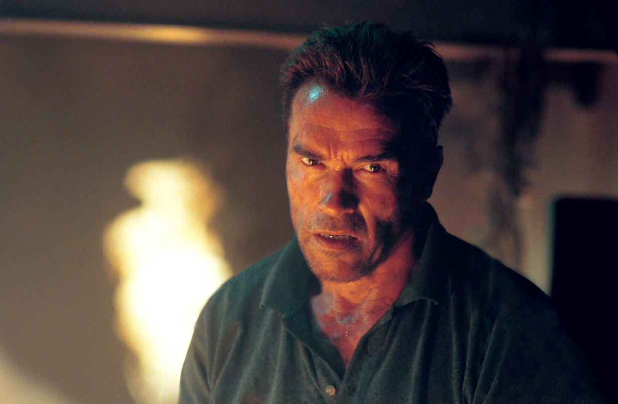 Arnold Schwarzenegger in Collateral Damage. (Warner Bros/Courtesy Everett Collection)