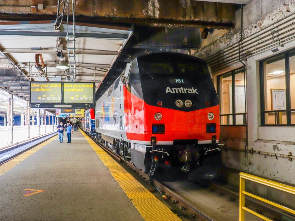 An Amtrak GE Genesis P42 locomotive - Amtrak ALC-42 Siemens Chargers Tour