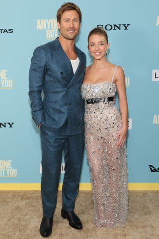 <p>Dia Dipasupil/Getty</p> Glen Powell and Sydney Sweeney on December 11, 2023 in New York City.