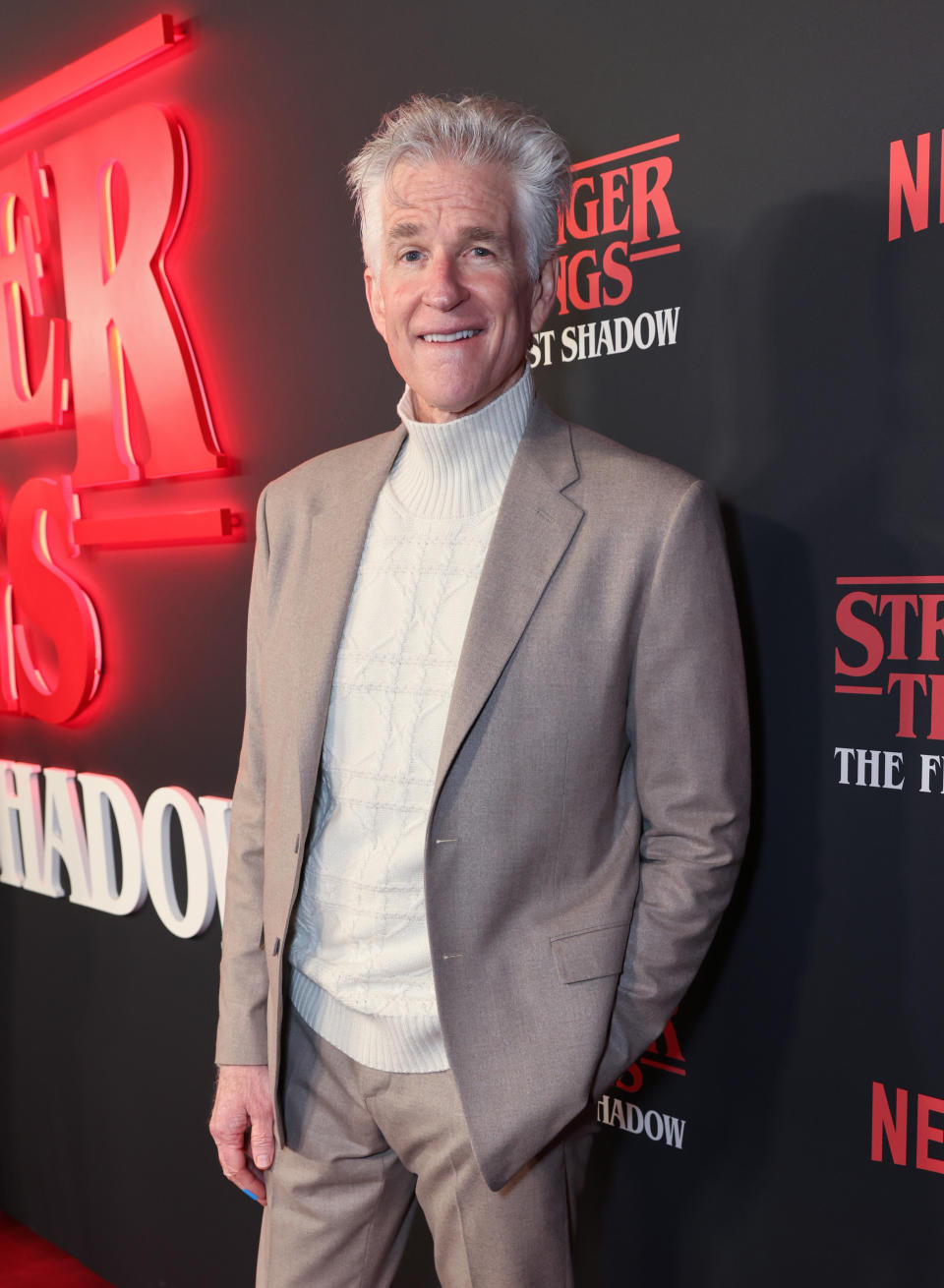 'Stranger Things' star Matthew Modine attends an event in London for 'Stranger Things: The First Shadow' on December 14, 2023.