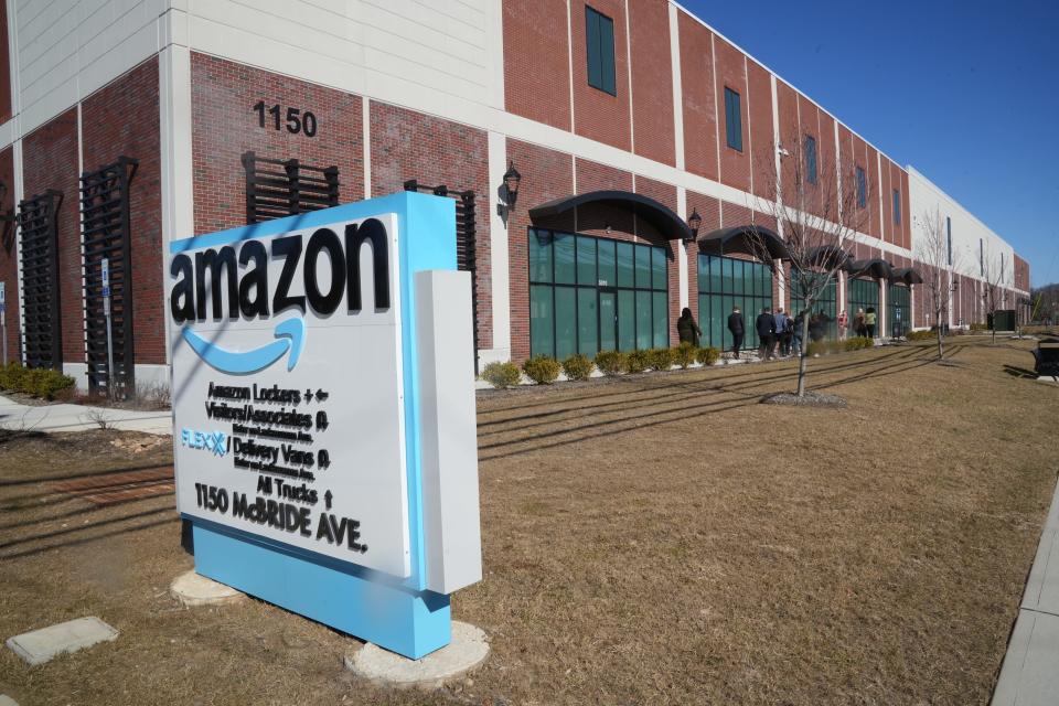 Representatives from Amazon, local politicians and partners that were involved in the planning and building of the new Amazon distribution center were given a tour of the facility as they celebrated it’s ceremonial opening on February 10, 2023 in Woodland Park, NJ.