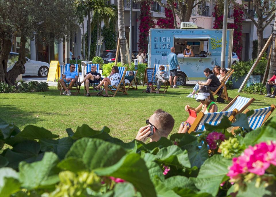 A makeover from 2018 to 2020 added plenty of lush vegetation to the shopping and dining destination now known as The Square.