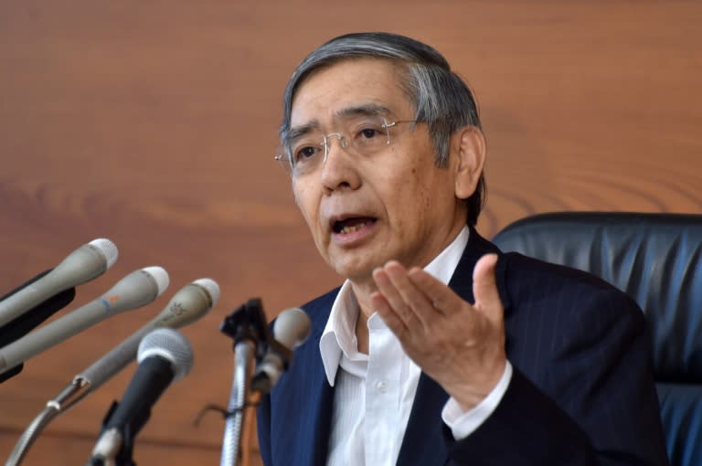 Bank of Japan governor Haruhiko Kuroda speaks during a press conference at the BOJ headquarters in Tokyo on July 29, 2016