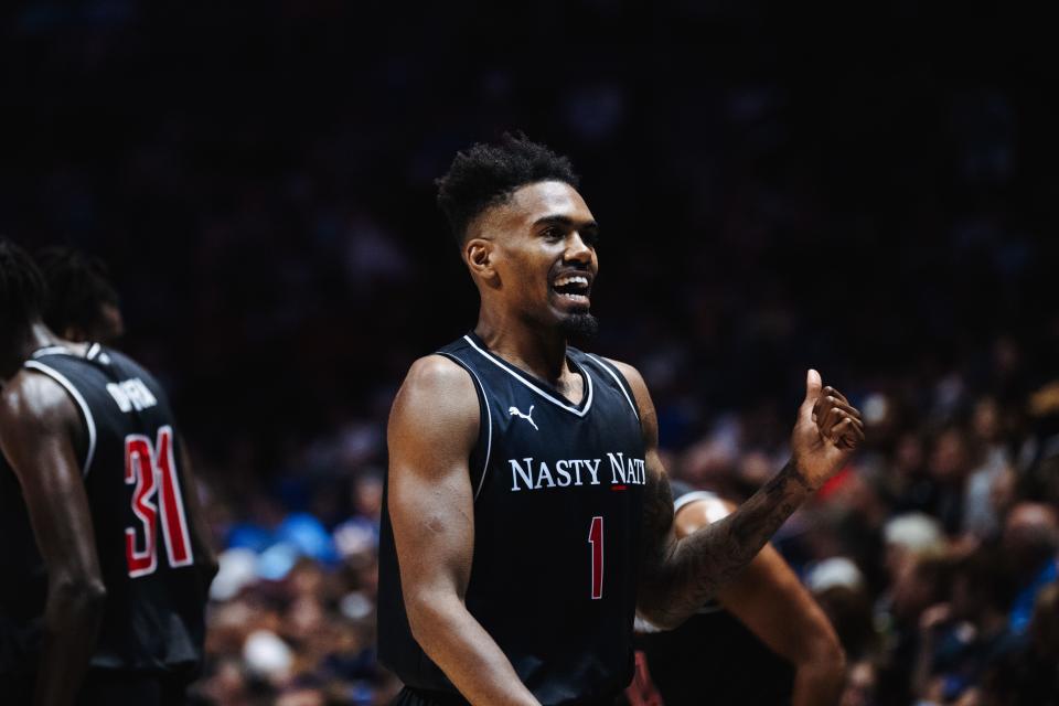 Former Cincinnati Bearcat Jacob Evans won Saturday night's TBT game at Cintas Center for Nasty 'Nati with a 3-point shot to beat Zip'Em Up