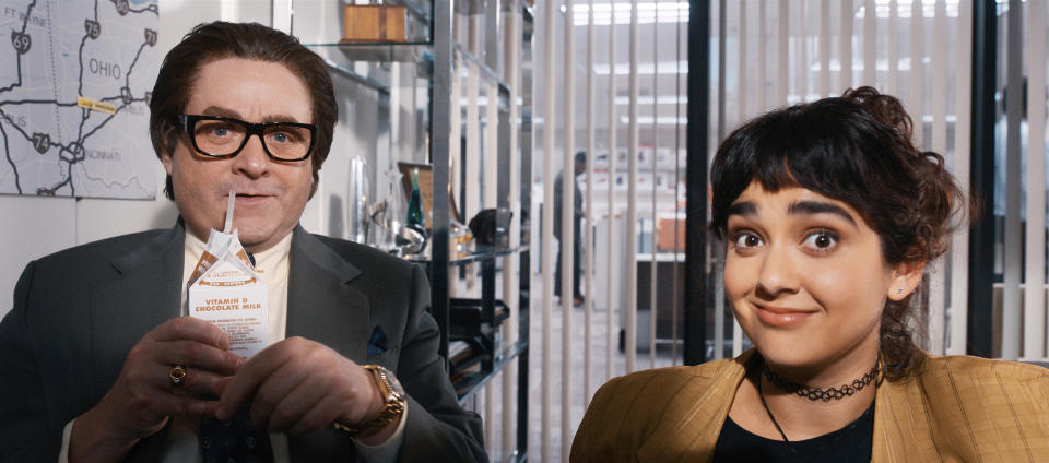 Zach Galifianakis as Ty Warner and Geraldine Viswanathan as Maya (Apple Tv+)