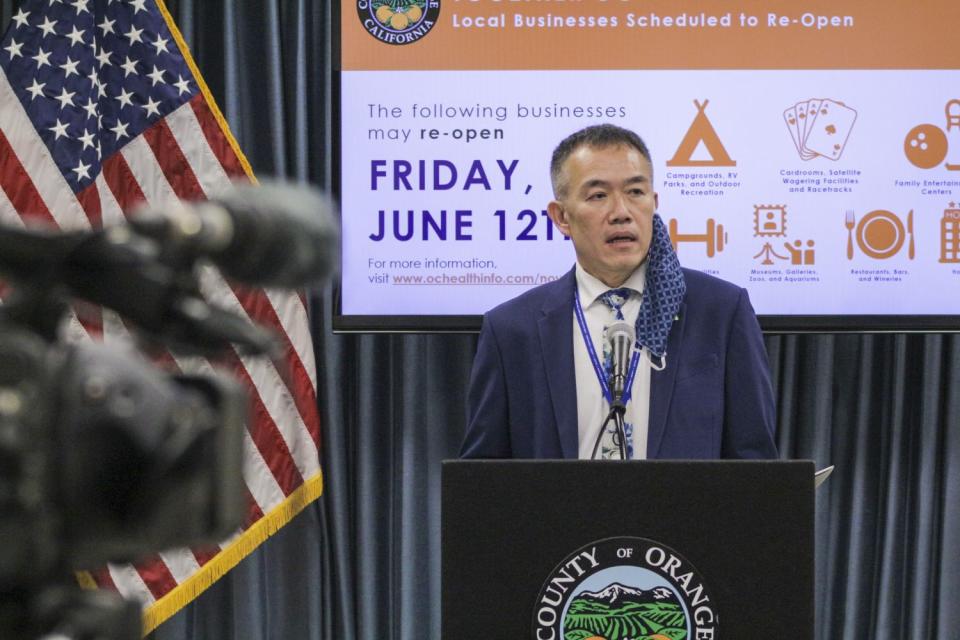 Orange County's interim health officer, Dr. Clayton Chau