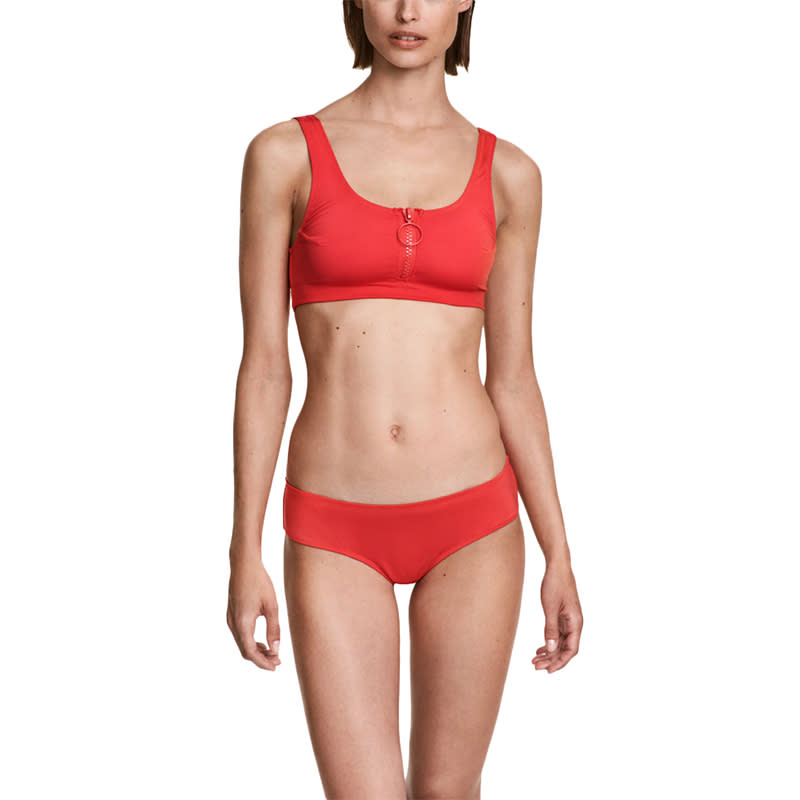 <p><a rel="nofollow noopener" href="http://rstyle.me/n/cp3p83jduw" target="_blank" data-ylk="slk:H&M Bikini Top With Zip;elm:context_link;itc:0;sec:content-canvas" class="link ">H&M Bikini Top With Zip</a>, $20; <a rel="nofollow noopener" href="http://rstyle.me/n/cp3p9kjduw" target="_blank" data-ylk="slk:Hipster-Style Bikini Bottoms;elm:context_link;itc:0;sec:content-canvas" class="link ">Hipster-Style Bikini Bottoms</a>, $13</p>