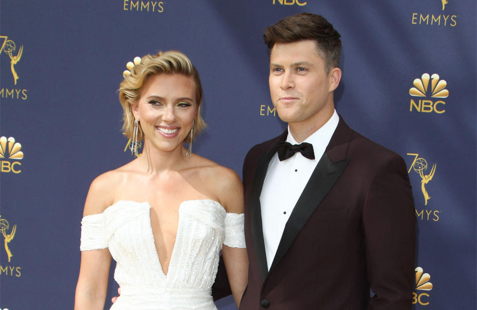 Scarlett Johansson et Colin Jost