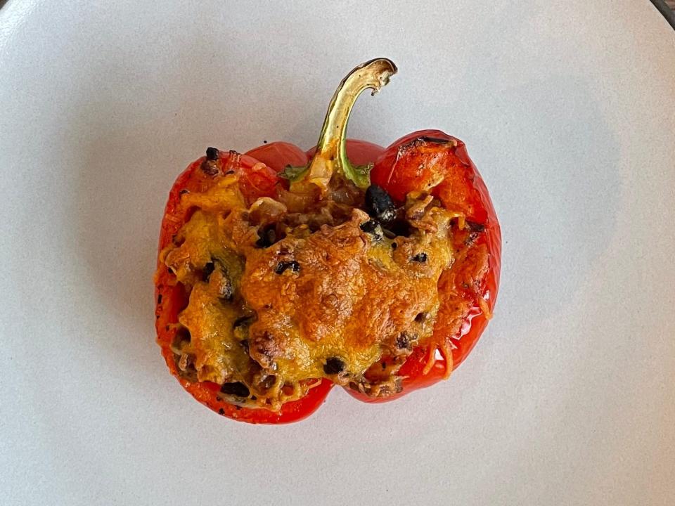 Stuffed pepper, as per Alex Guarnaschelli's recipe.