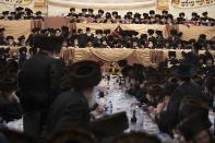 <div class="caption-credit"> Photo by: Getty Images</div>The ceremony was several hours long, lasting until dawn. Guests dressed in traditional clothing, and men and women sat separately.