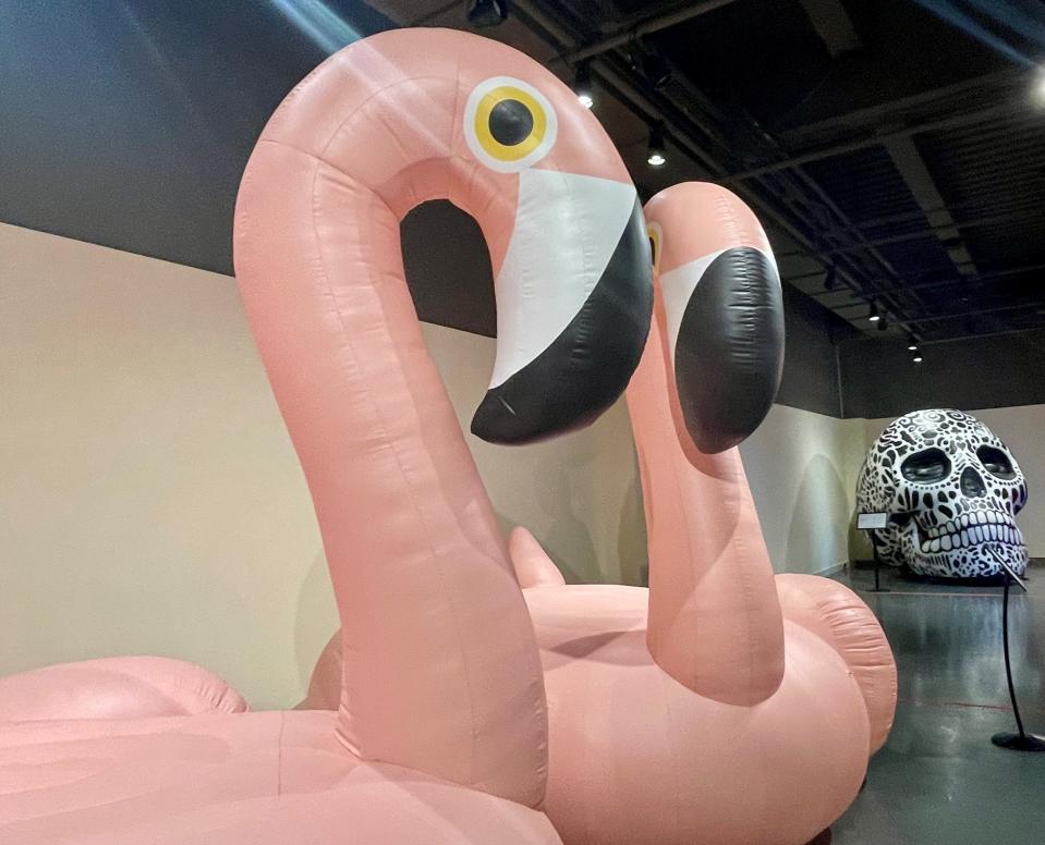 Visitors to the igNight Market on Saturday outside the Neville Public Museum will be able to dance among the "BLOW UP II: Contemporary Inflatable Art" exhibit inside for a silent disco.