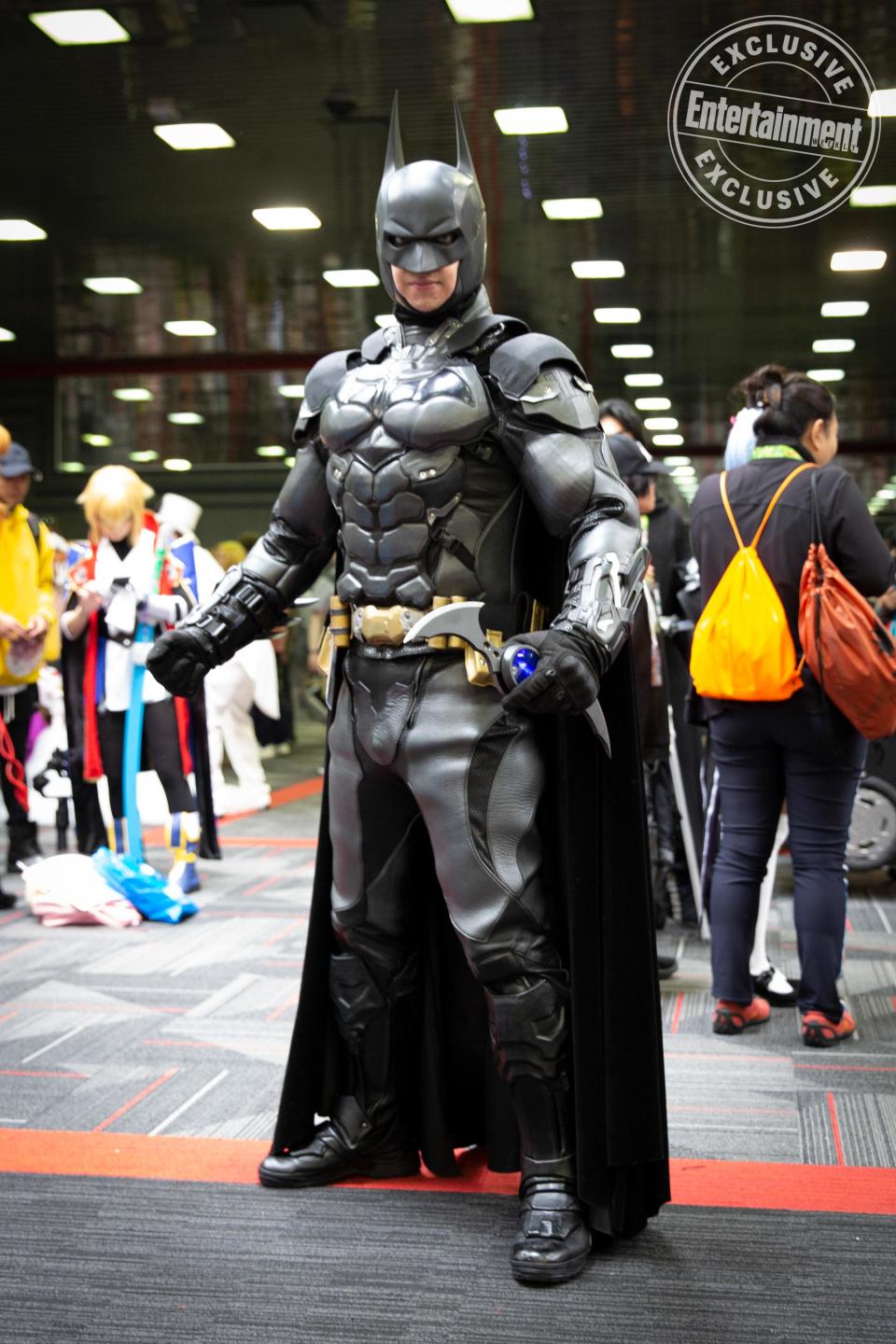 A Batman cosplayer