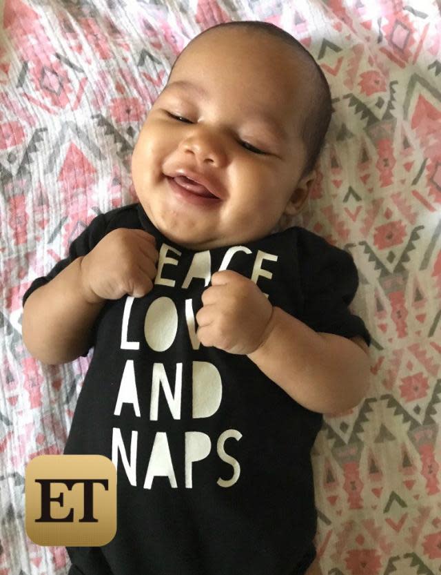 The reality star has confirmed she welcomed a baby girl in July and shared an adorable snap exclusively with ET.