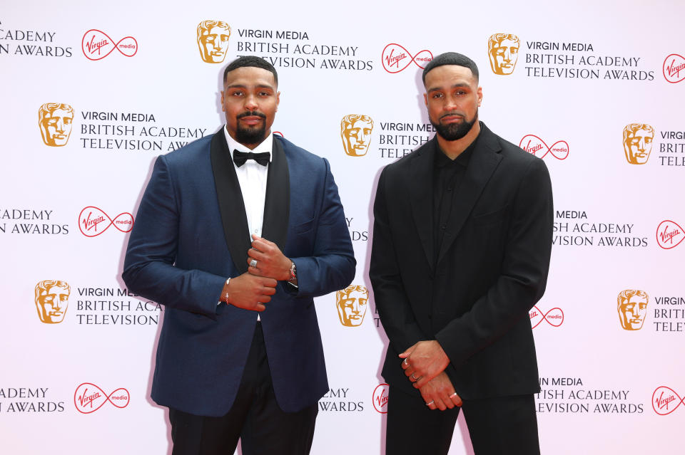 Jordan Banjo and Ashley Banjo  attend the Virgin Media British Academy Television Awards 2021 at Television Centre on June 06, 2021 in London, England. (Photo by Tim P. Whitby/Getty Images)