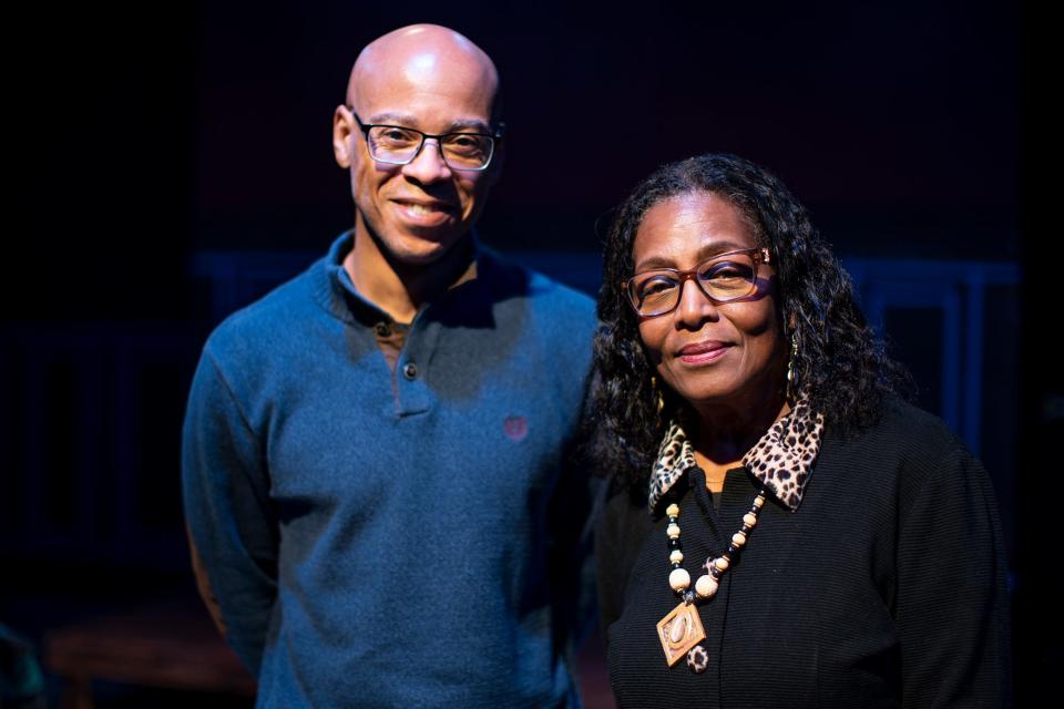 James Blackmon (left) is the director of "Snowville Cafe," written by Julie Whitney-Scott (right). The play opens at MadLab Theatre on Thursday.