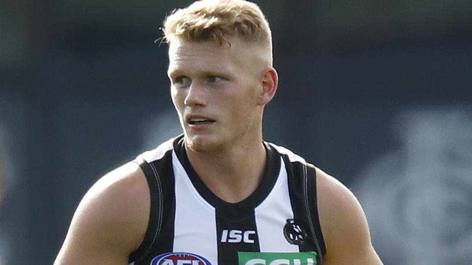 Collingwood midfielder Adam Treloar is pictured.