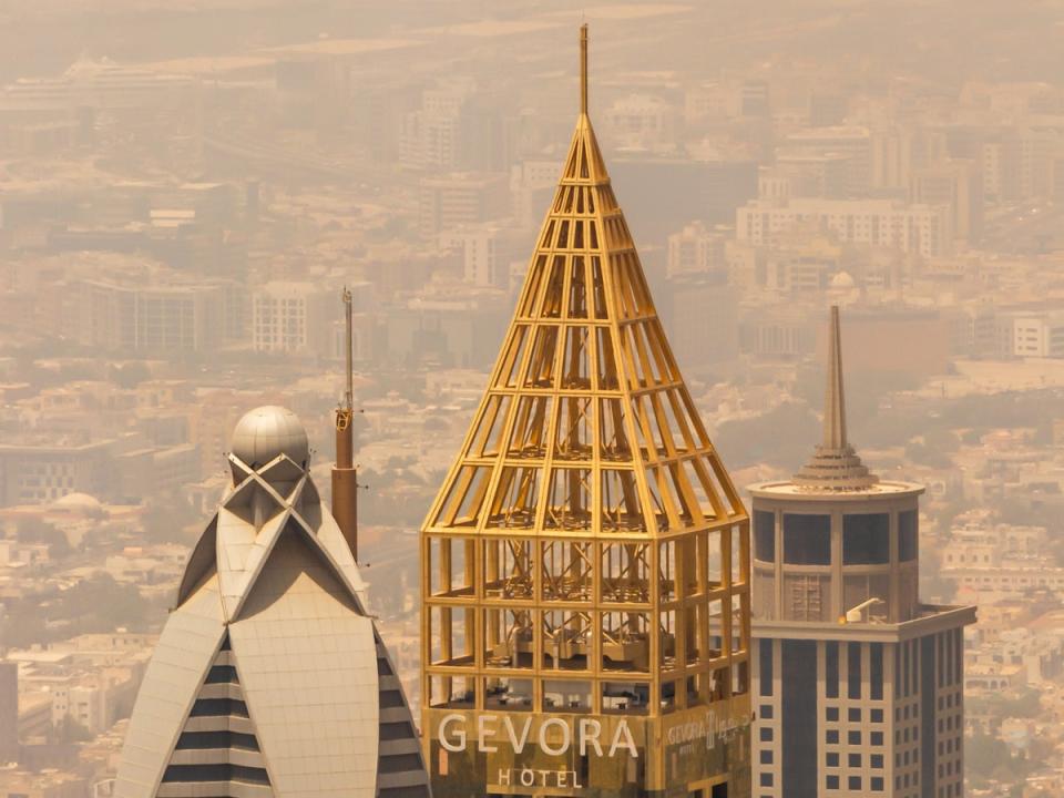 Dubai’s Gevora Hotel peaks at 1,168 feet (Getty Images)