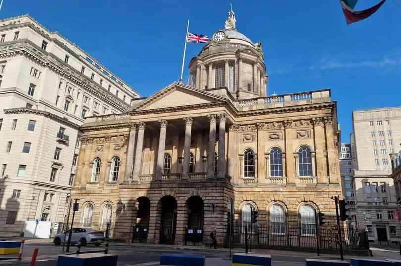 The Union flag on Liverpool Town Hall was flown at half-mast to mark the 30 year anniversary 1994 genocide against Tutsi in Rwanda