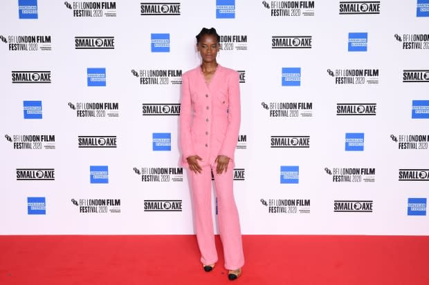 Letitia Wright in Chanel at the 2020 BFI London Film Festival<p>Photo: Getty Images for BFI</p>