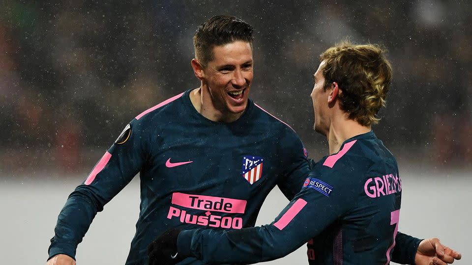 A brace to Torres saw Atletico progress comfortably. Pic: Getty