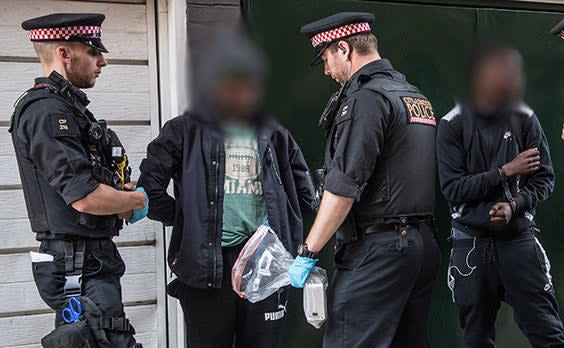 Metropolitan Police Commander said he wants to see stop and search used “consistently” in violence hotspots across the capital. (Getty Images)