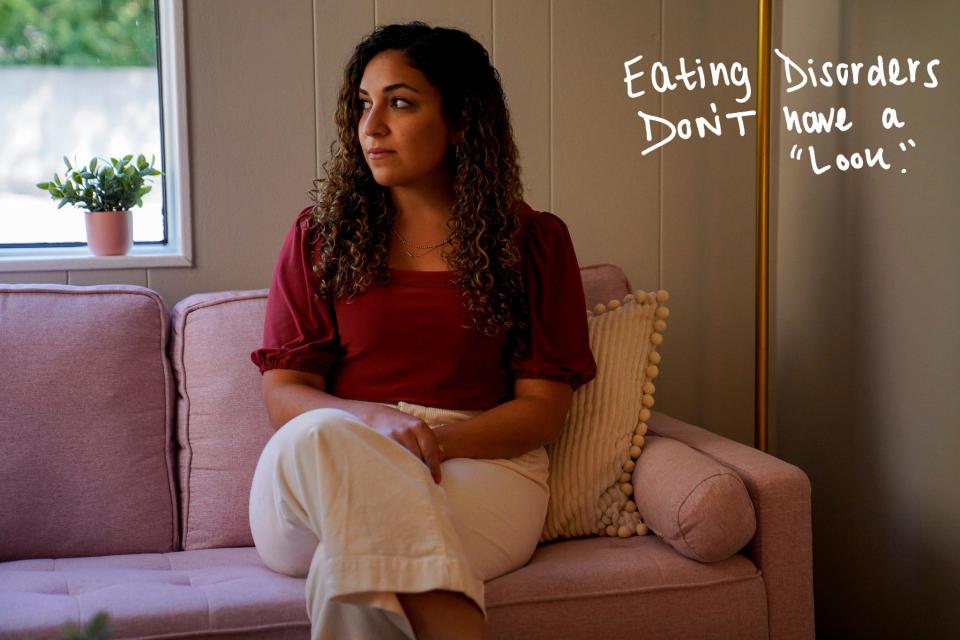 Samantha Barash, 31, of Detroit, in her office space in Southfield, Michigan, on Aug. 16, 2023. Barash is the founder of Tap Into Nutrition, an organization that offers a non-diet approach to understanding nutrition. Barash is a dietitian and said she wants to help clients redefine what healthy means for them. “I want our profession to emphasize the nutrition surrounding our food, rather than weight loss,” Barash said. “Weight is not an indicator of health.”