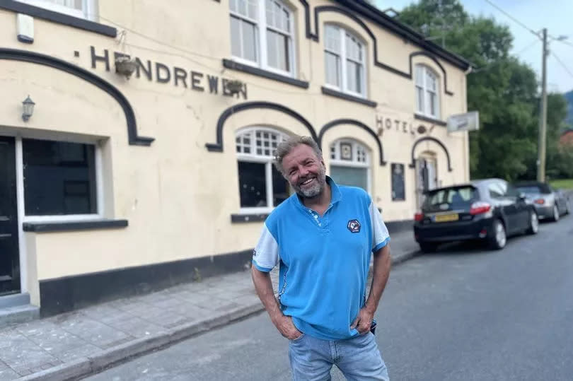 Martin outside his impulse pub purchase his family think was mad