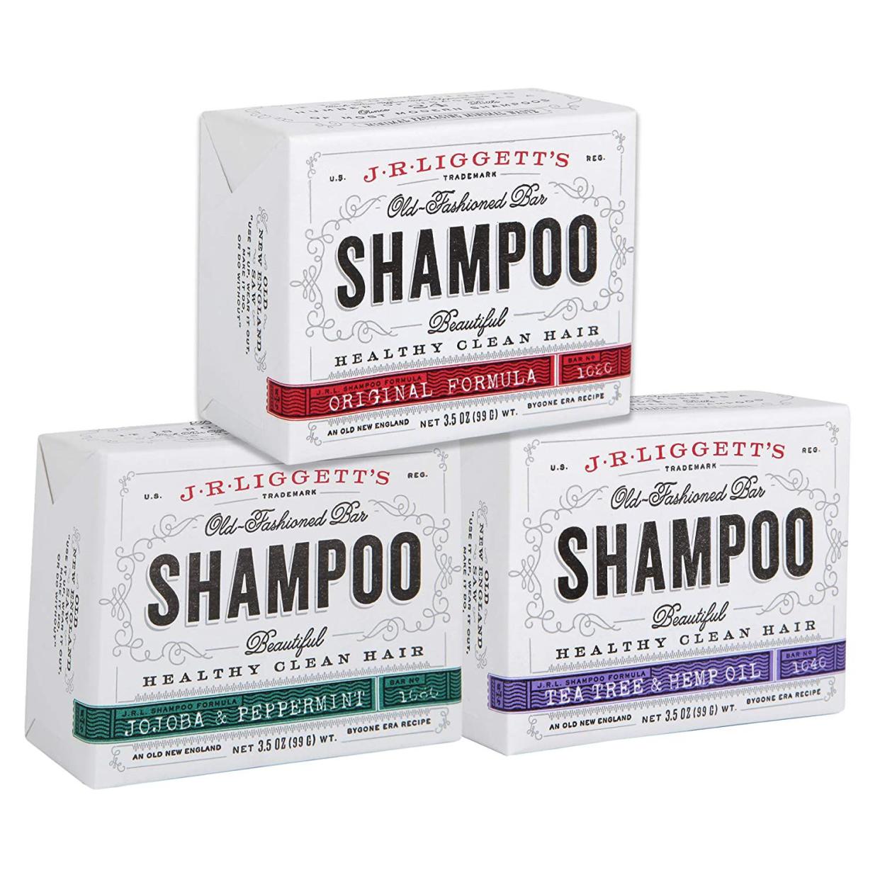 J.R. Liggett's Old-Fashioned Shampoo Bars, 3 ct.