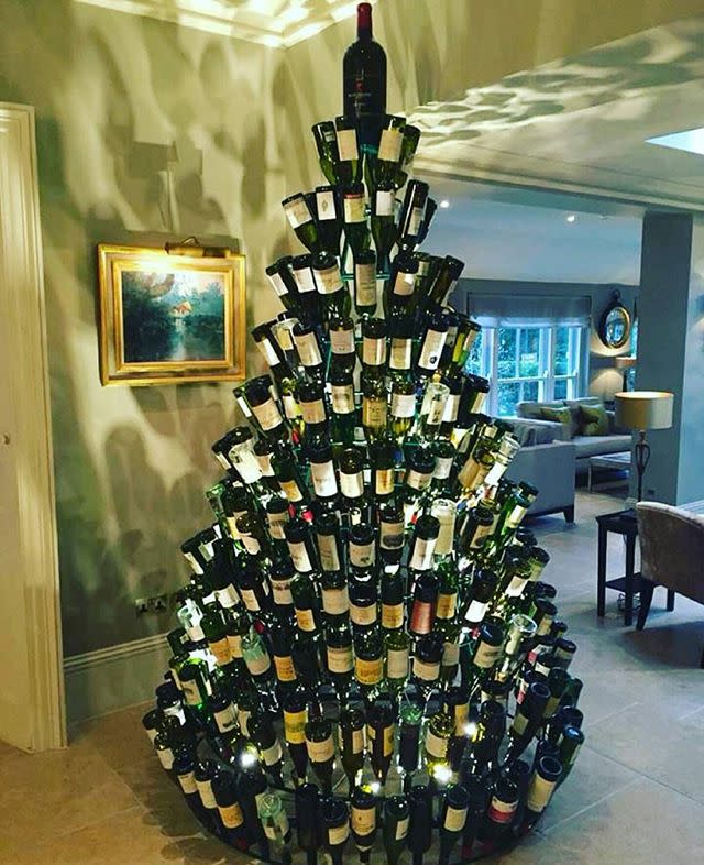 7) Wine Bottle Tree