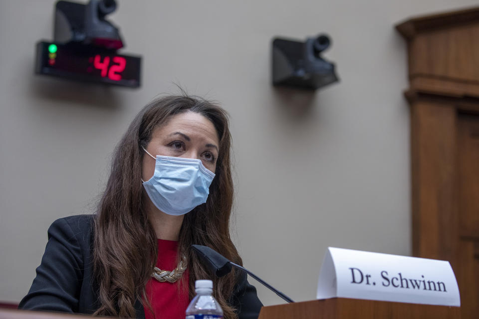 Tennessee Commissioner of Education Dr Penny Schwinn testified at the House Education Committee on Capitol Hill on July 23, 2020 in Washington, DC. (Tasos Katopodis/Getty Images)