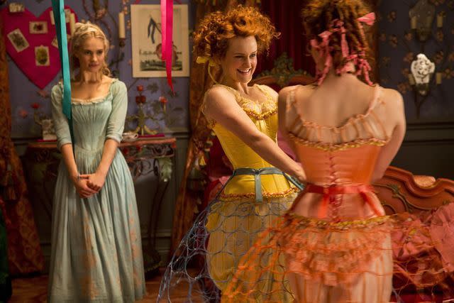 Lily James and Sophie McShera worked together on another project.