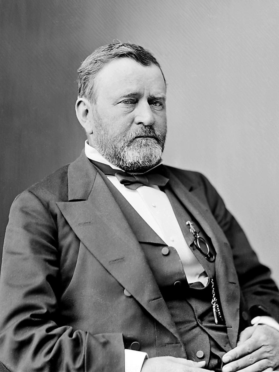 PHOTO: In this file photo taken between 1870 and 1880, Ulysses S. Grant is seen posing for a portrait.  (Pictures from History/Universal Images Group via Getty Images, FILE)