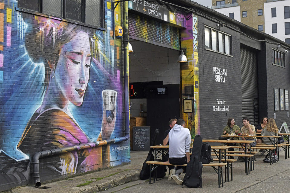 Murals adorn the studio warehouses of Peckham’s Copeland Park industrial estate (Daniel Lynch)