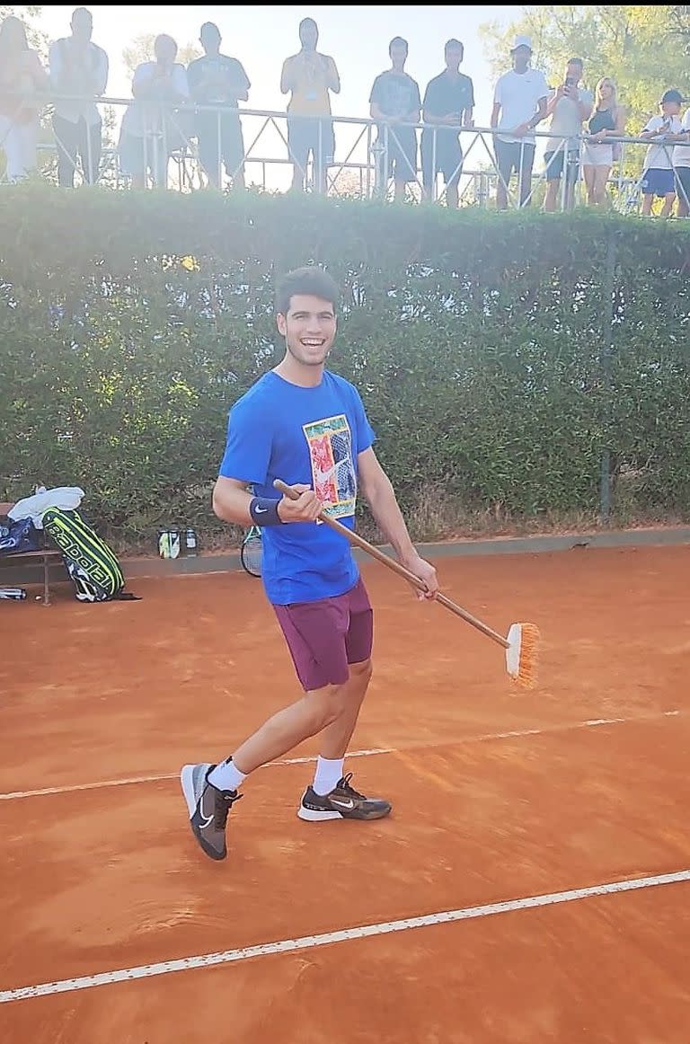 La simpatía de Carlos Alcaraz en las horas previas a su debut en el ATP de Buenos Aires