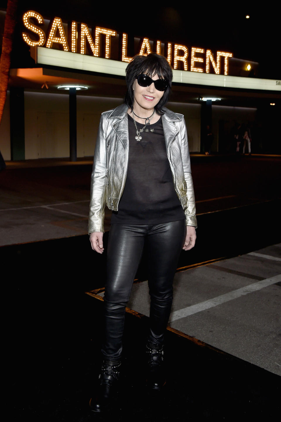 <p>Joan Jett in Saint Laurent</p>